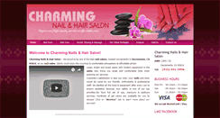 Desktop Screenshot of charmingnailshairsalon.com